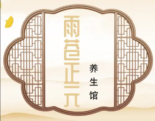 雨苍正元养生馆的logo