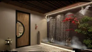 雨晴烟晚足疗养生SPA的logo