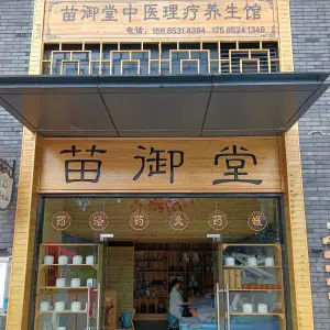 苗御堂养生馆的logo