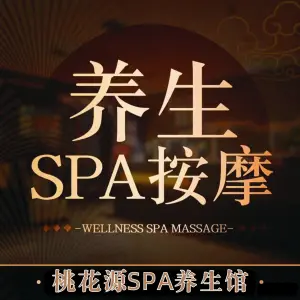 桃花源·spa养生馆的logo