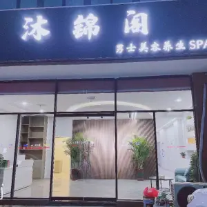 沐锦阁男士美容养生SPA的logo