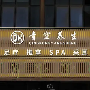 青空养生足疗推拿SPA的logo